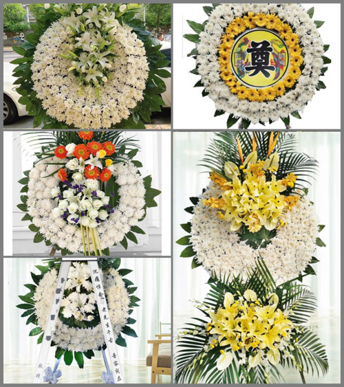 四川成都崇州市隆兴镇顺江村花圈速递